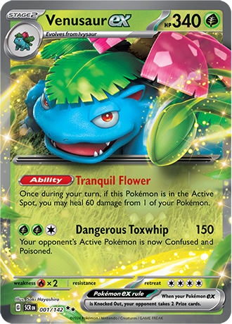 SV Stellar Crown - 001/142 Venusaur EX