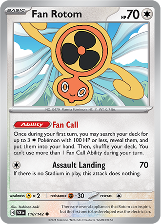 SV Stellar Crown - 118/142 Fan Rotom (Reverse Holo)