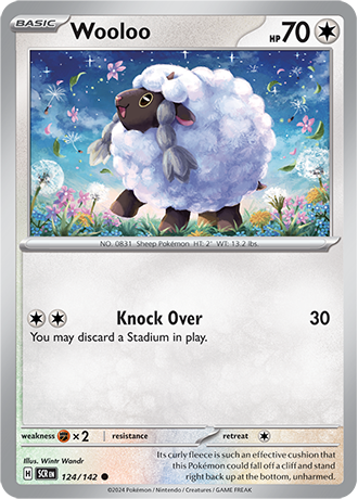 SV Stellar Crown - 124/142 Wooloo (Reverse Holo)