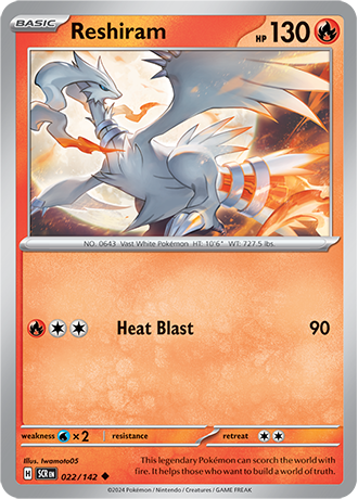 SV Stellar Crown - 022/142 Reshiram (Reverse Holo)