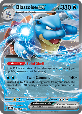 SV Stellar Crown - 030/142 Blastoise EX