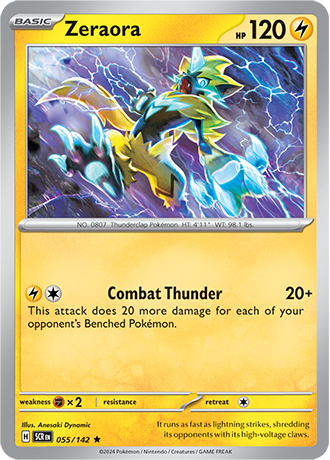 SV Stellar Crown - 055/142 Zeraora (Reverse Holo)