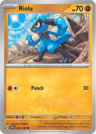 SV Stellar Crown - 081/142 Riolu (Reverse Holo)