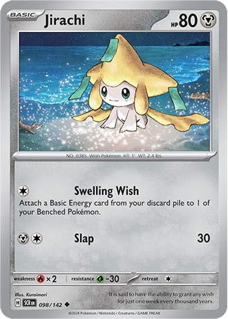 SV Stellar Crown - 098/142 Jirachi (Reverse Holo)